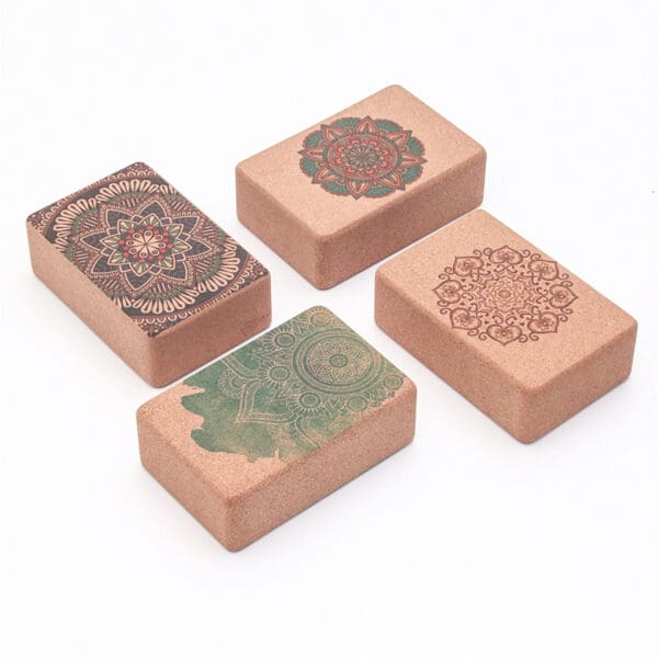 Bohemian Cork Yoga Blocks - Image 3