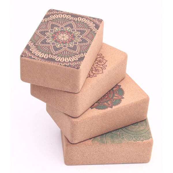 Bohemian Cork Yoga Blocks - Image 2