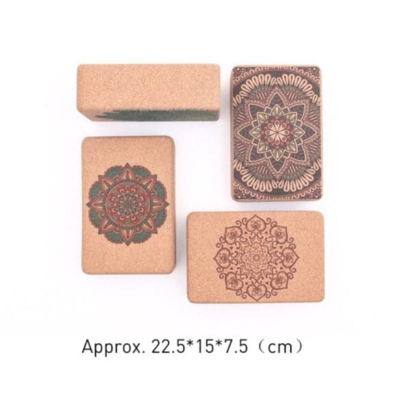 Bohemian Cork Yoga Blocks - Image 6