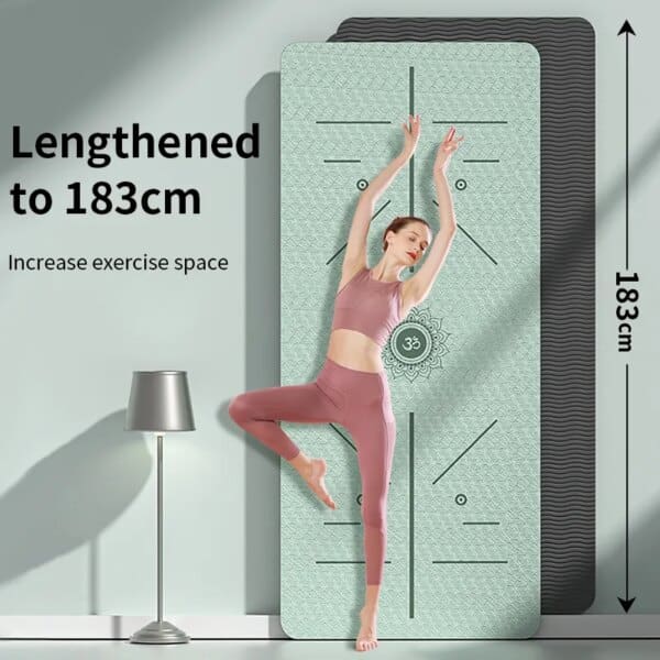 Eco-Friendly Non-Slip Yoga Mat with Carrying Strap - Image 7