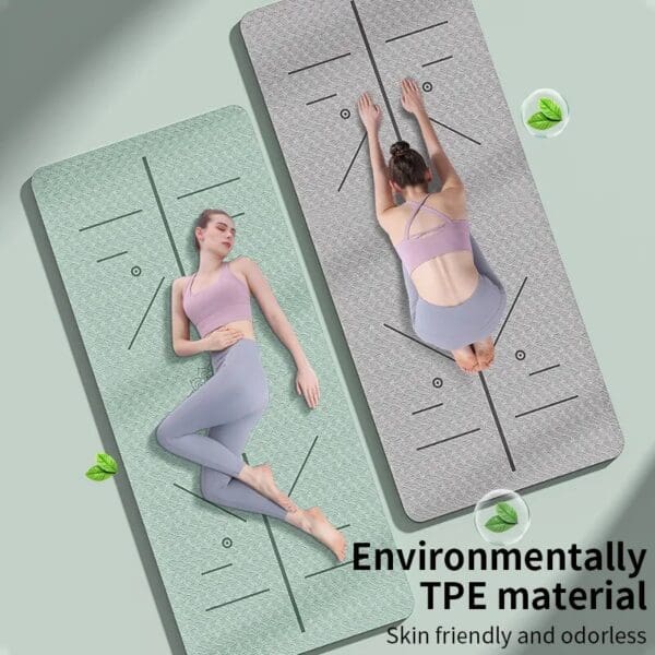 Eco-Friendly Non-Slip Yoga Mat with Carrying Strap - Image 2