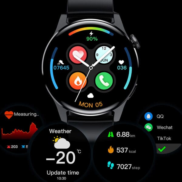 Luxury Waterproof GPS Smartwatch with Fitness Tracker - Image 3