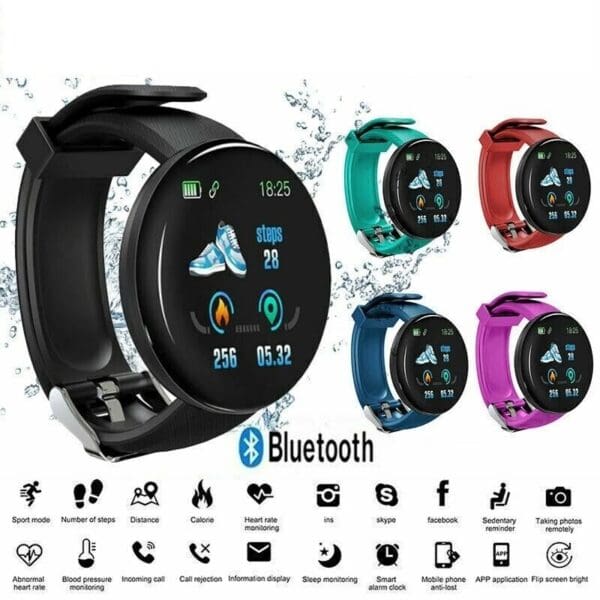 Smartwatch Round Fitness Tracker with Heart Rate Monitor - Image 7