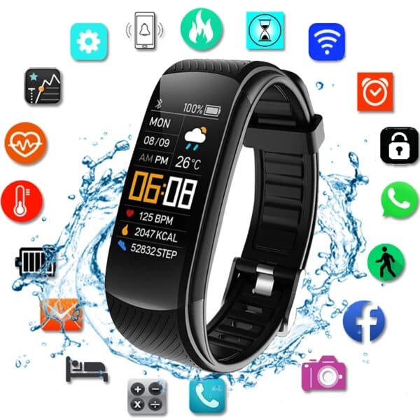 Smart Fitness Watch with Heart Rate Monitor and Weather Features - Image 2