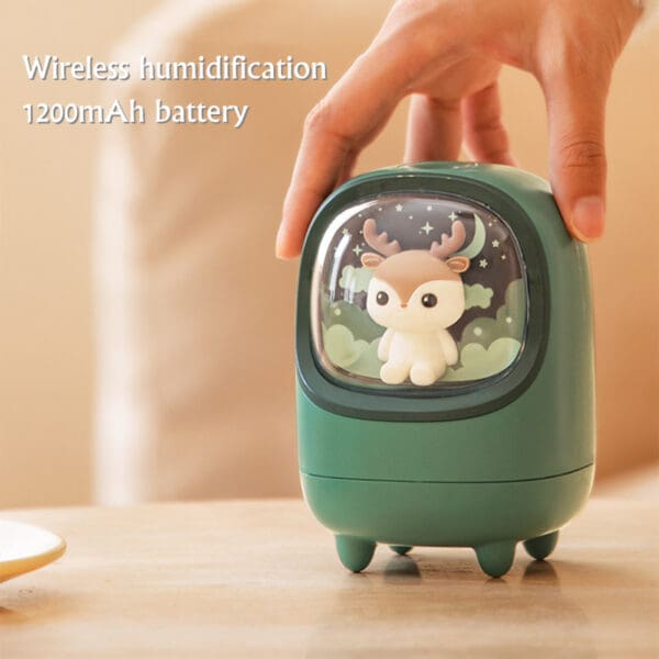 350ml Cartoon Wireless Air Humidifier - Image 2