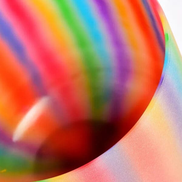 Rainbow Crystal Singing Bowl for Yoga Meditation and Sound Healing - Image 3