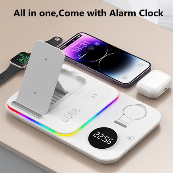 30W 5-in-1 Wireless Charger Stand for Samsung Watch - Image 4