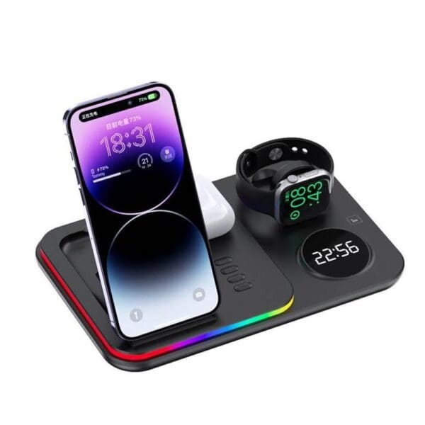 30W 5-in-1 Wireless Charger Stand for Samsung Watch