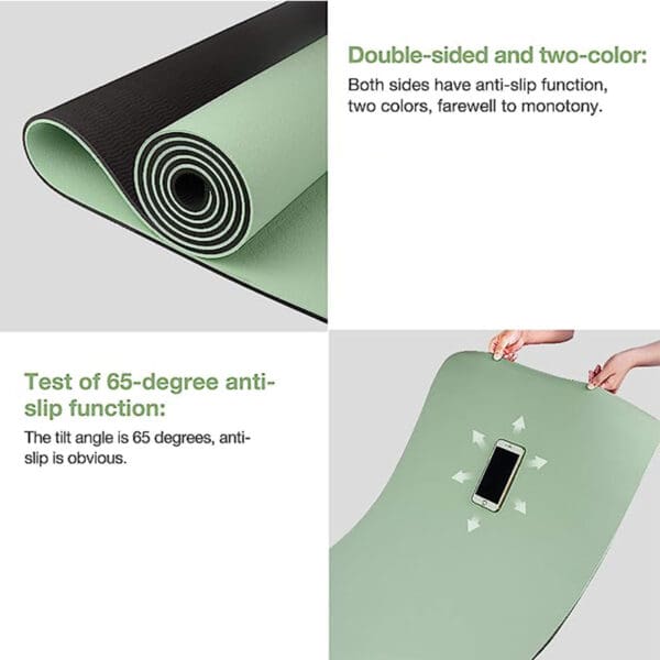 Ultimate Two-Color Non-Slip TPE Yoga Mat - Image 3