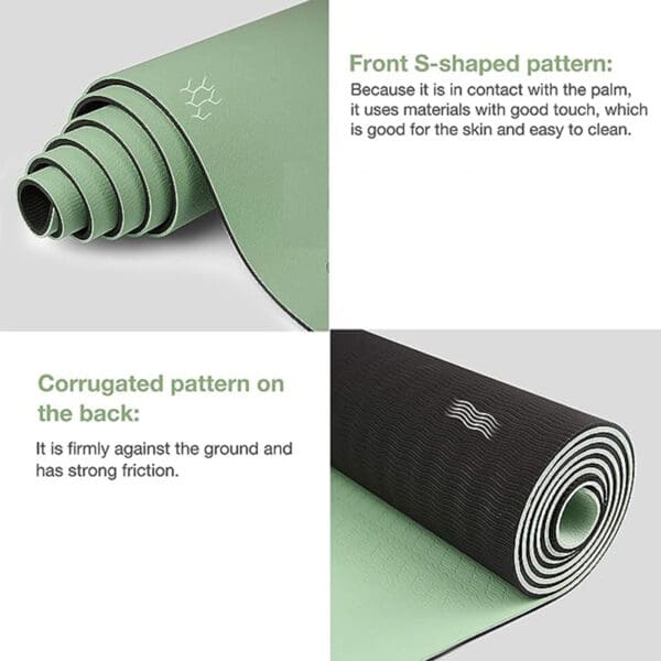 Ultimate Two-Color Non-Slip TPE Yoga Mat - Image 2